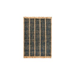 Ferm Living Athens Stripes Tppe 140x200 cm Natural/Ink Blue