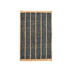 Ferm Living Athens Stripes Tppe 170x240 cm Natural/Ink Blue