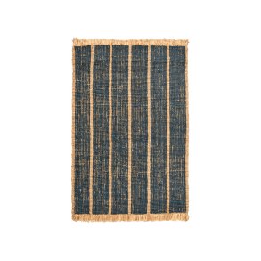Ferm Living Athens Stripes Tppe 170x240 cm Natural/Ink Blue