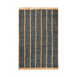 Ferm Living Athens Stripes Tppe 200x300 cm Natural/Ink Blue