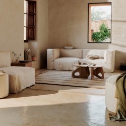 Ferm Living Athens Stripes Tppe 200x300 cm Natural/Off-white