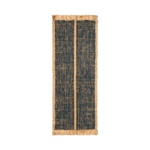 Ferm Living Athens Stripes Lber 80x200 cm Natural/Ink Blue