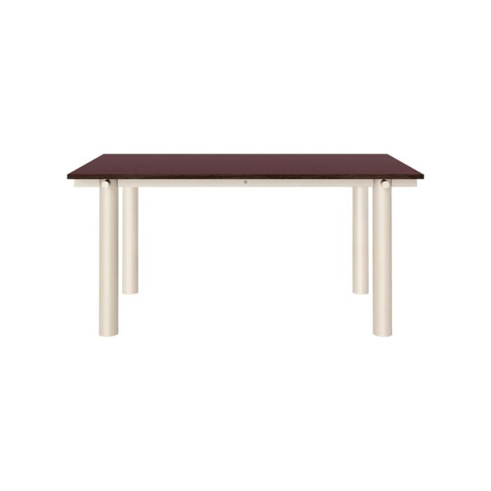 Ferm Living Atura Spisebord 160x90 cm Light Cashmere/Burgundy Linoleum