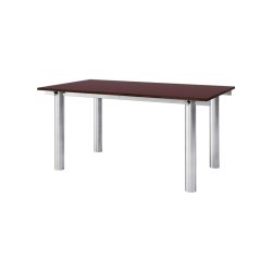 Ferm Living Atura Spisebord 160x90 cm Rustfrit St�l/Burgundy Linoleum