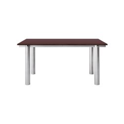 Ferm Living Atura Spisebord 160x90 cm Rustfrit St�l/Burgundy Linoleum