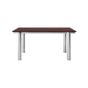 Ferm Living Atura Spisebord 160x90 cm Rustfrit St�l/Burgundy Linoleum