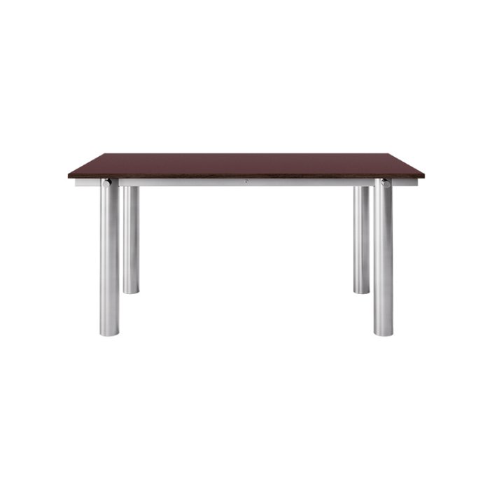 Ferm Living Atura Spisebord 160x90 cm Rustfrit St�l/Burgundy Linoleum