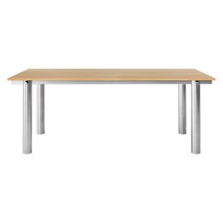 Ferm Living Atura Spisebord 200x90 cm Rustfrit St�l/Natur Eg