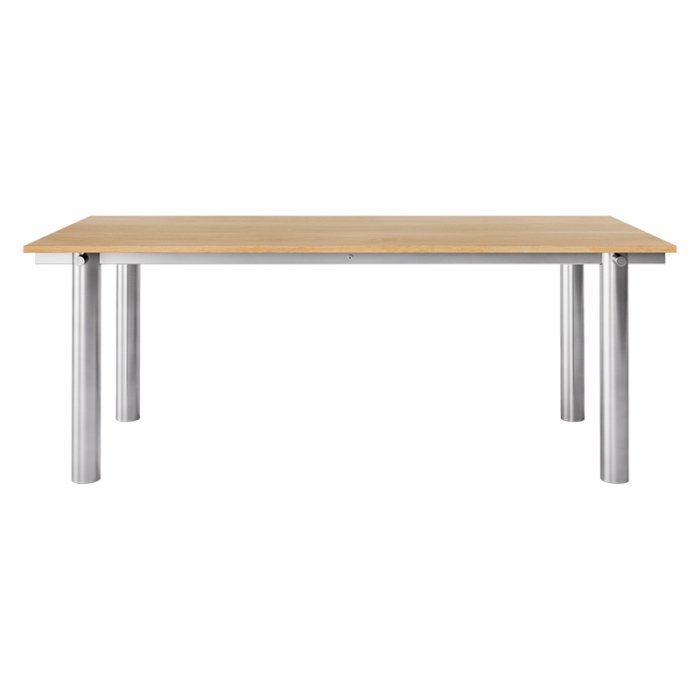 Ferm Living Atura Spisebord 200x90 cm Rustfrit St�l/Natur Eg