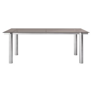 Ferm Living Atura Spisebord 200x90 cm Rustfrit St�l/Tinted Glass