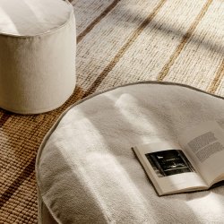 Ferm Living Aun Cotton Puf 80 cm Off-white