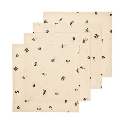 Ferm Living Baies Servietter 4 stk. Natural/Dark Chocolate