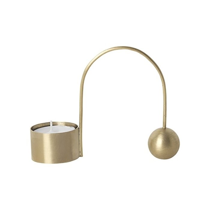 Ferm Living - Balance Fyrfadsstage - Messing