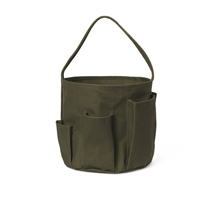 Ferm Living Bark Garden Bucket Bag - Havetaske - Olive