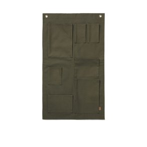 Ferm Living Bark Garden Wall Storage - Haveopbevaring - Olive