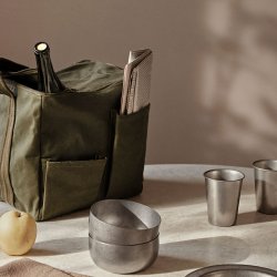 Ferm Living Bark Picnic Taske - Olive