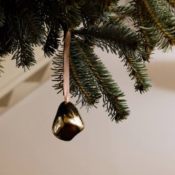 Ferm Living Bellure Julekugler 2 stk. Messingfinish