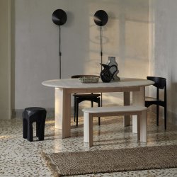 Ferm Living Bevel Bnk Hvid Olieret Bg