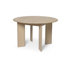Ferm Living Bevel Spisebord Rund 117 cm Hvidolieret Bg