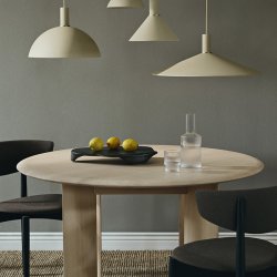 Ferm Living Bevel Spisebord Rund 117 cm Hvidolieret Bg