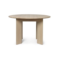 Ferm Living Bevel Spisebord Rund 117 cm Hvidolieret Bg