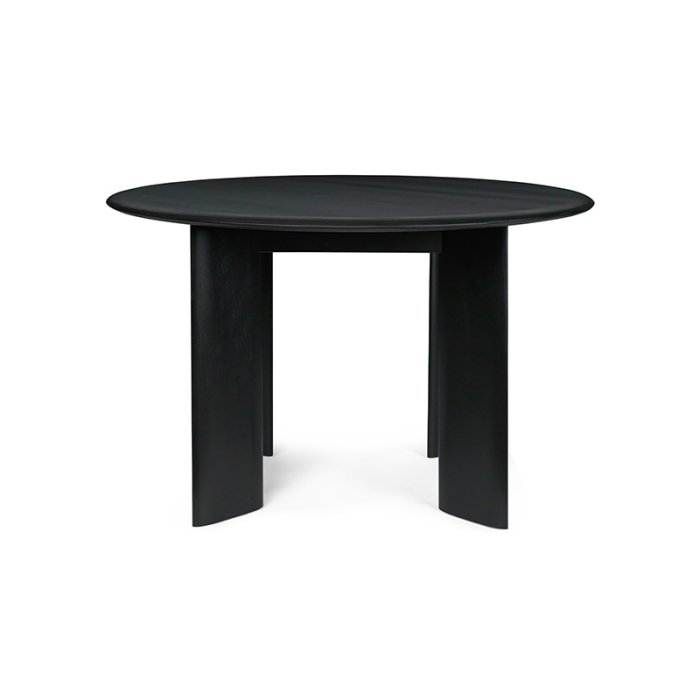 Ferm Living Bevel Spisebord Rund 117 cm Sort Olieret Bg