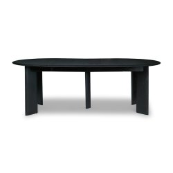 Ferm Living Bevel Spisebord Extend. x2 Sort Olieret Bg