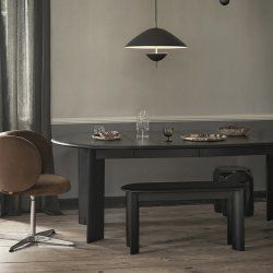 Ferm Living Bevel Spisebord Extend. x2 Sort Olieret Bg