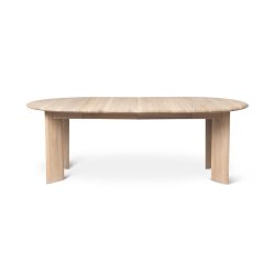 Ferm Living Bevel Spisebord Extend. x2 Hvid Olieret Eg
