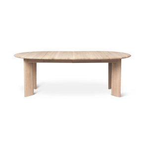 Ferm Living Bevel Spisebord Extend. x2 Hvid Olieret Eg