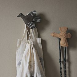 Ferm Living Lola Bird Knage - Anthracite