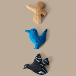 Ferm Living Bird Magneter 3 stk Multi