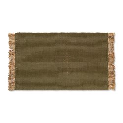 Ferm Living Block Mat - Olive/Natural