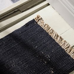 Ferm Living Block Mat - Sort/Natural