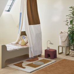 Ferm Living Bloco Tuftet Tppe Blush/Off-white 120x80 cm