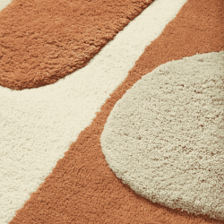 Ferm Living Bloco Tuftet Tppe Blush/Off-white 120x80 cm