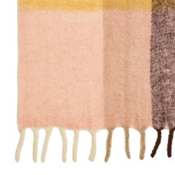 Ferm Living Blur Mohair Plaid Butter/Pale Rose