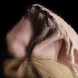 Ferm Living Blur Mohair Plaid Butter/Pale Rose