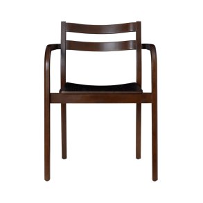 Ferm Living Boda Spisebordsstol m/ Arml�n M�rkbejdset B�g