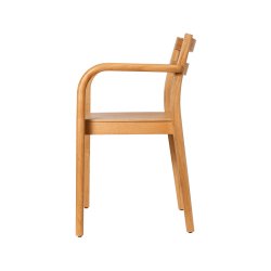 Ferm Living Boda Spisebordsstol m/ Arml�n Natur Eg