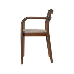 Ferm Living Boda Spisebordsstol m/ Arml�n Rugged Boucl� B�g/Natural