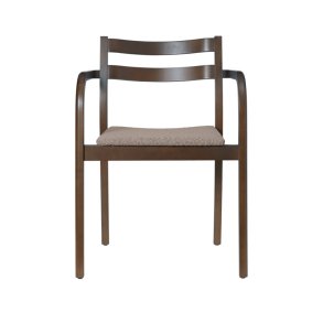 Ferm Living Boda Spisebordsstol m/ Arml�n Rugged Boucl� B�g/Natural