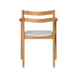 Ferm Living Boda Spisebordsstol m/ Arml�n Staple Natur Eg/Off-white
