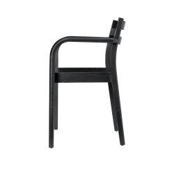 Ferm Living Boda Spisebordsstol m/ Arml�n Sort