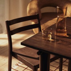 Ferm Living Boda Spisebordsstol M�rkbejdset B�g