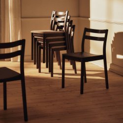 Ferm Living Boda Spisebordsstol M�rkbejdset B�g