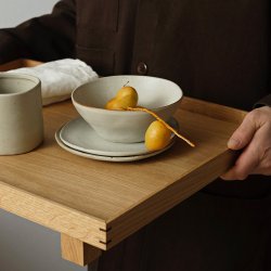 Ferm Living Bon Wooden Bakke Eg Stor