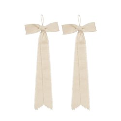 Ferm Living Bow Dekoration Natural 2 stk. Small