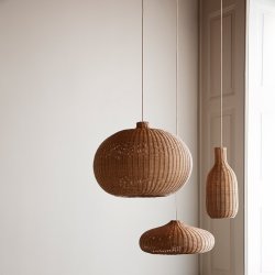 Ferm Living - Braided Lampeskrm - Bottle