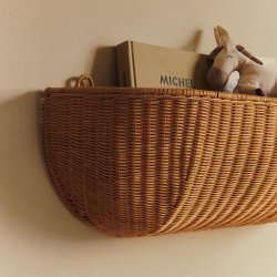 Ferm Living Braided Wall Pocket 75x25 cm Natural